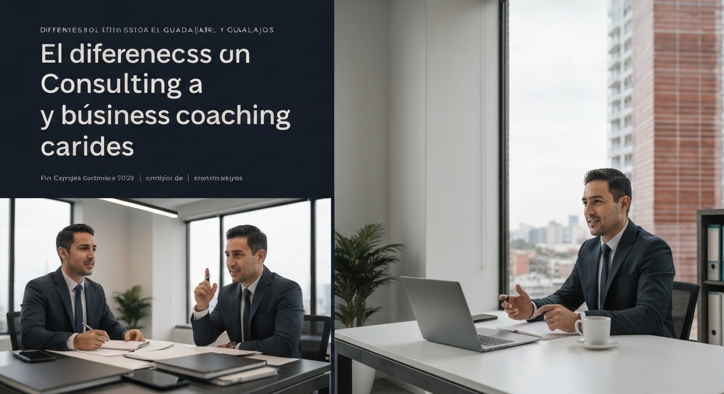 Consultoría empresarial vs coaching de negocios: cuál necesitas realmente