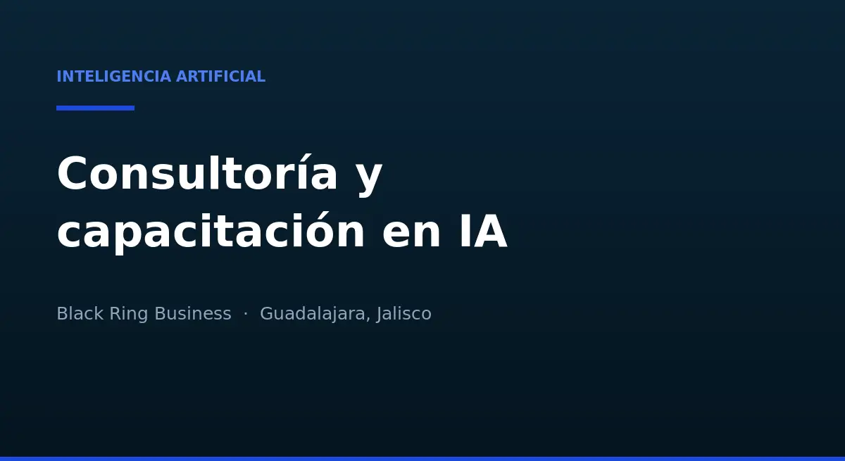 La mejor empresa de consultoría, capacitación, mentoría e instalación de IA en tu empresa